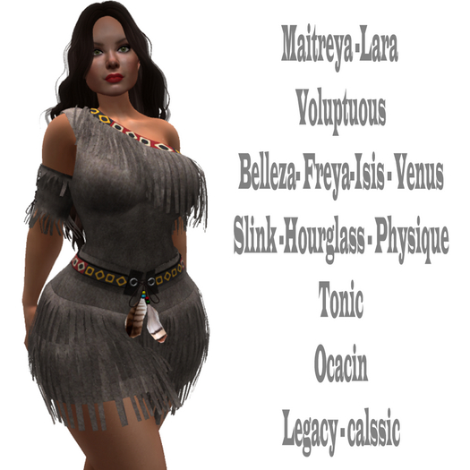 !!! Revna !!! Native Fringe Dress Light Brown