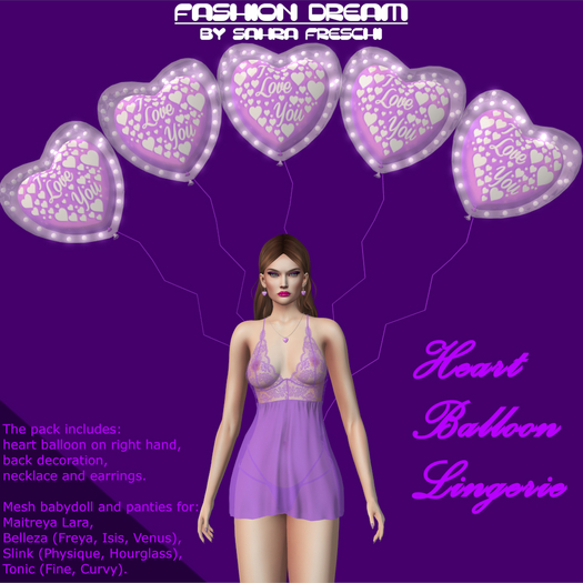 FD - Heart Balloon Lingerie