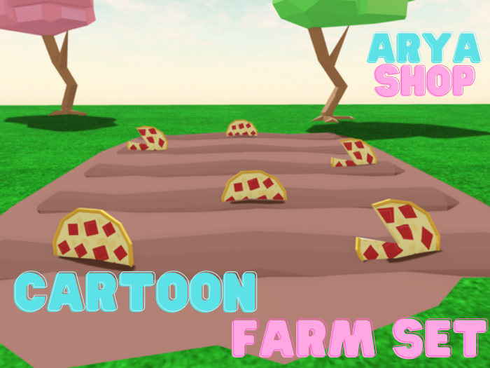 [ARYA] Cartoon Pizza Farm Set ♥