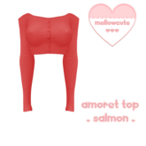 mellowcute-amoret top-salmon