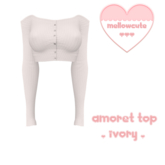 mellowcute-amoret top-ivory