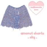 mellowcute-amoret shorts-sky