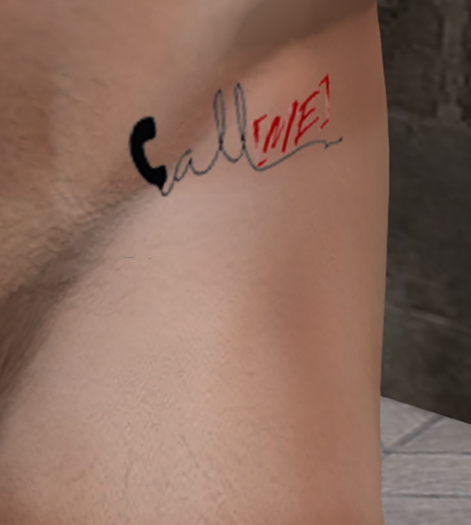 Call Me tattoo
