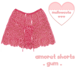 mellowcute-amoret shorts-gum
