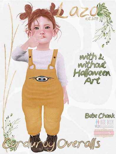 ~Lazo - Corduroy Overalls - FATPACK