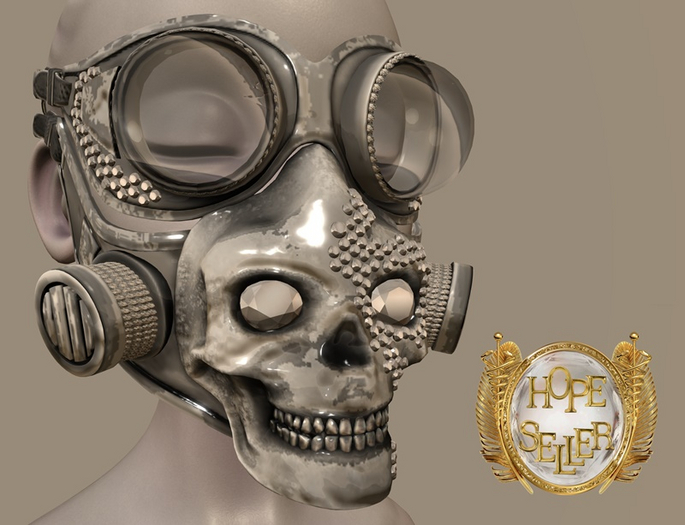 [HS] Kuro Skeleton Mask  [CAMO GREY]