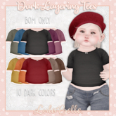 {Lula Belle} BOM Darks Layering Tees