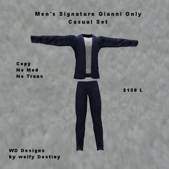 Second Life Marketplace - Men's Signature Gianni Casual Set Boxed