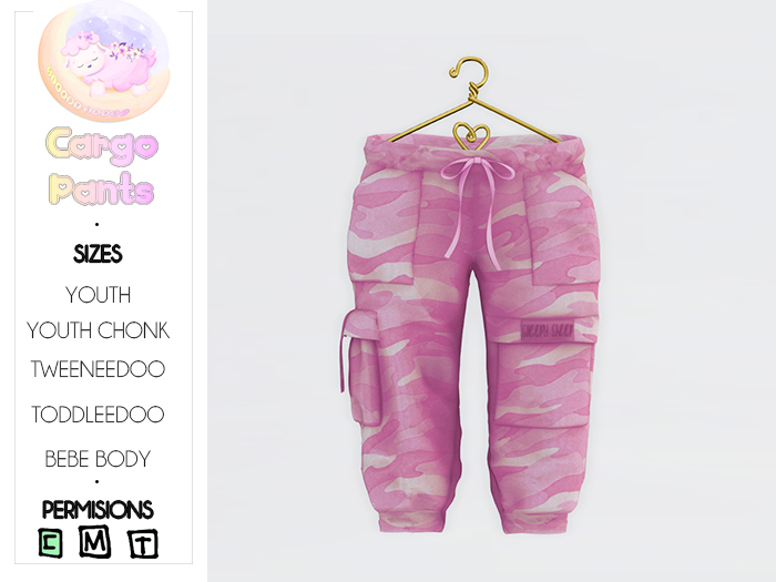 Sleepy Sheep. Cargo Pink Pants
