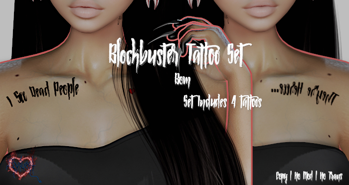 +E+ Blockbuster Tattoo Set