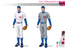 $AVE Full Perm Male Men's Full Baseball Uniform Outfit for Bellez Jake Signature Gianni Legacy Slink Classic Avatars