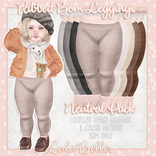 {Lula Belle} BOM Ribbed Leggings [Neutrals]