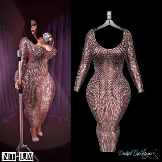 Sparkling Sequins Dress Kupra ROSEGOLD