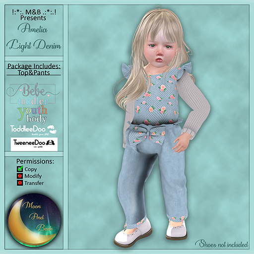 !:*:. M&B .:*:.! Amelia Light Denim Youth 