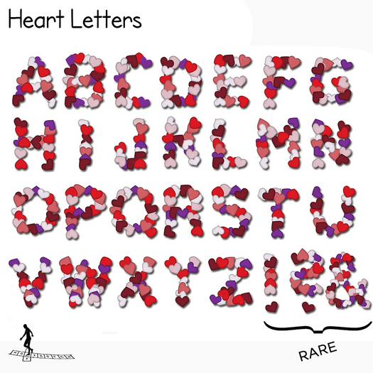 *~*HopScotch*~* Heart Letters FATPACK (Former Gacha)
