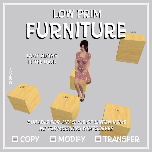 ~* Linden Home *~ Low Prim Furniture