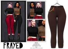 Frayed - Tai Pants - Brown