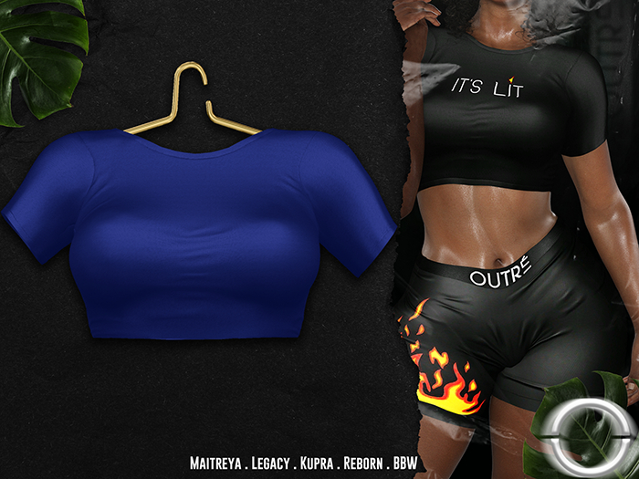 O U T R É  //  Ethi Tshirt : Blue
