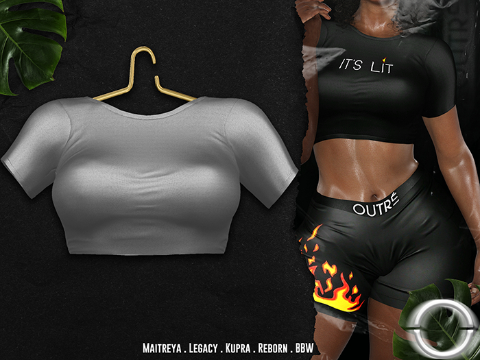 O U T R É  //  Ethi Tshirt : Grey