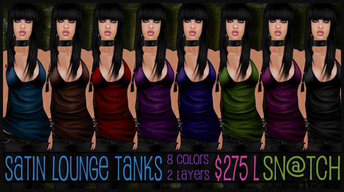 :::Sn@tch Satin Lounge Halters:::
