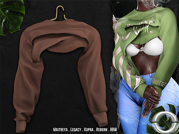 O U T R É  //  Nani Sweatshirt : Brown