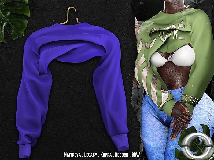 O U T R É  //  Nani Sweatshirt : Blue
