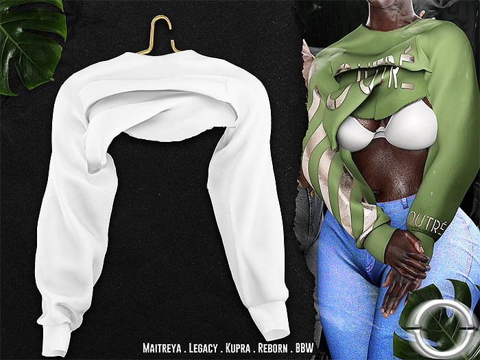 O U T R É  //  Nani Sweatshirt : White