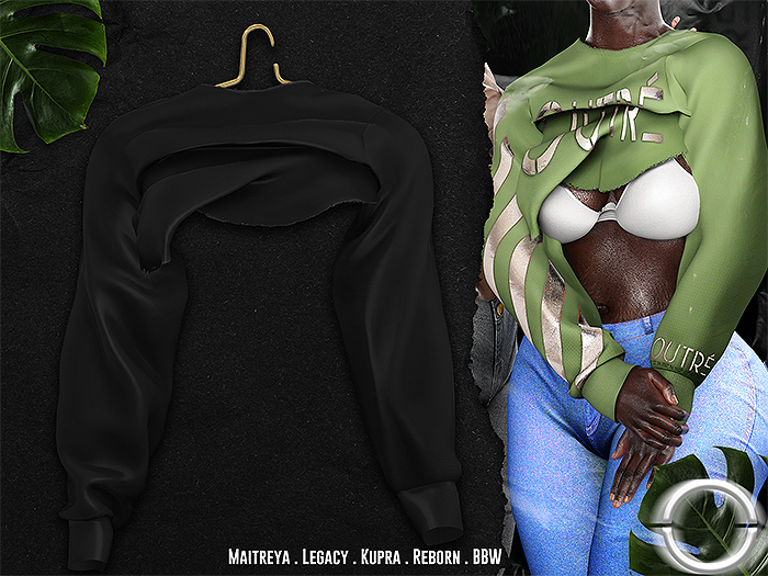 O U T R É  //  Nani Sweatshirt : Black