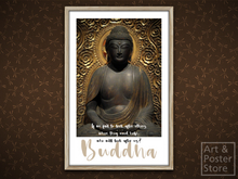 Buddha Quote Poster - If We Fail | Mesh Frame with 6 texture options 