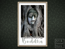 Buddha Quote Poster - Just As | Mesh Frame with 6 texture options 