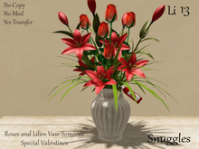 Roses and Lilies Vase Someone Special Valentines
