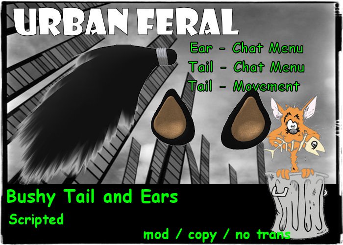 Urban Feral - Bushy Tail and Ears Scripted