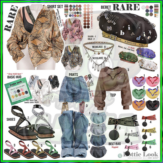 `M.BIRDIE / Lottie look. Maitreya - FATPACK - (BOX)