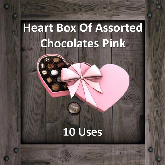 DFS Heart Box Of Assorted  Chocolates Pink (DFS Texture Only)