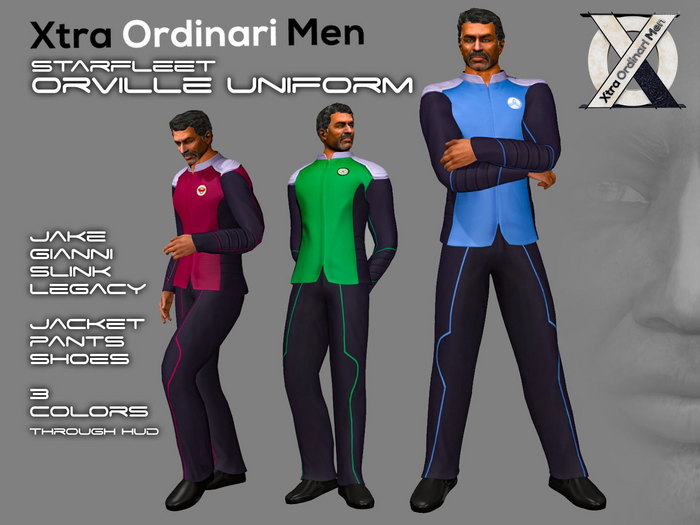 *XO MEN* Starfleet Orville Uniform