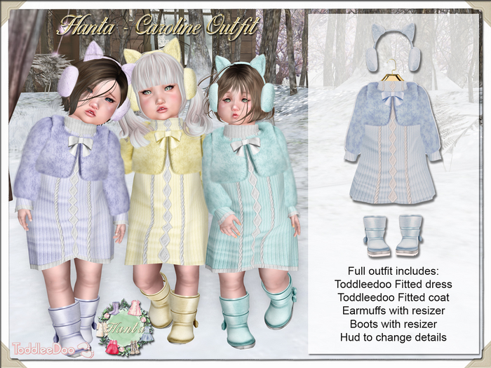 Hanta - Caroline Outfit for Toddleedoo - Blue