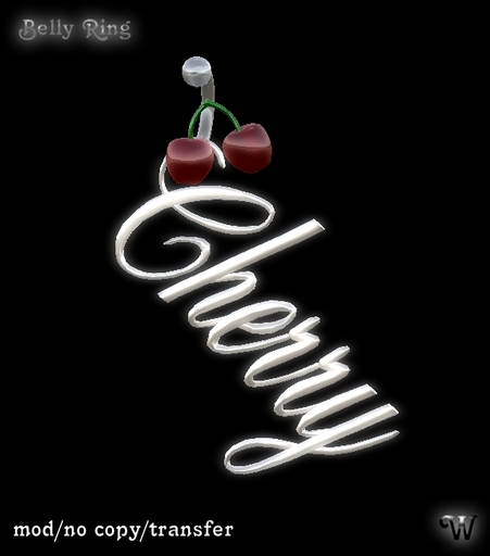 ~WC~ Belly Ring "Cherry"