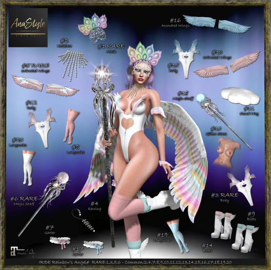 03 AnaSTyle - IRIDE - Body Rainbow Maitrey RARE