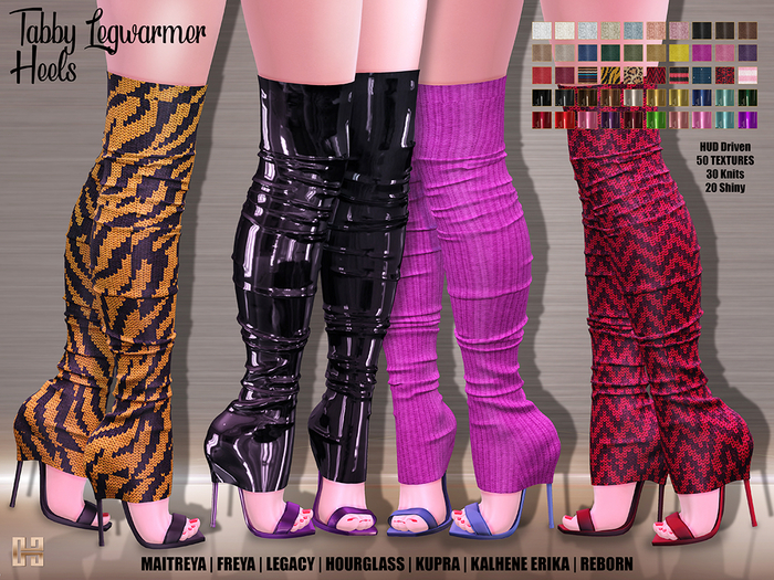[hh] Tabby Legwarmer Heels