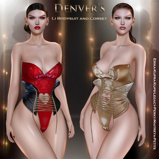 FAT PACK Denver's  LI Bodysuit And Corset