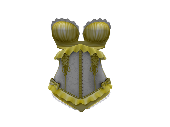 :TTC: - Twistys Tootsie Corset - Yellow -  ADD ME