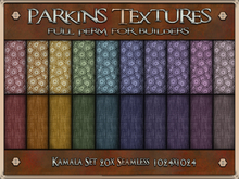 Parkins Textures - Kamala Set - 20x Full Perm Seamless 1024 - Fabric, Floral, Clothing, Furnishing, Cloth, Flower, Daisy