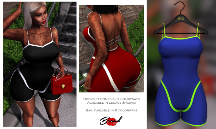 [BRAUD] Badd Bodysuit Blue/Lime