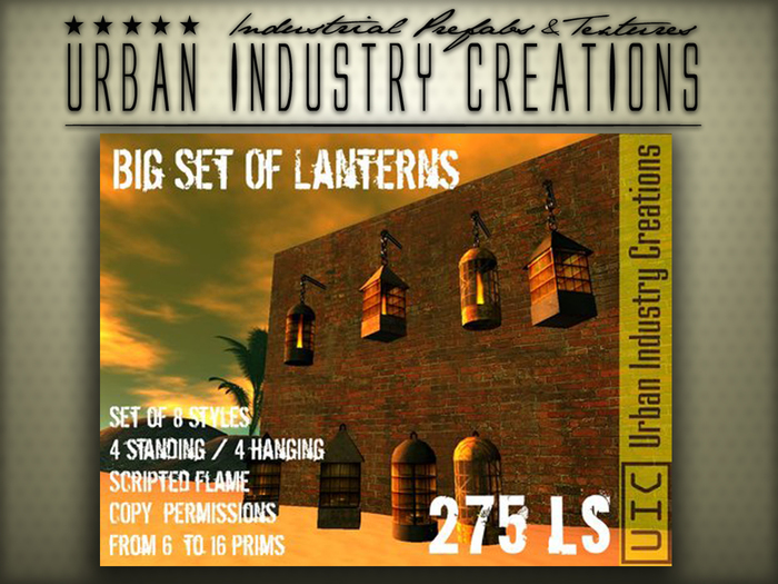 Big Set of Lanterns 8 Styles ALL COPYABLE!