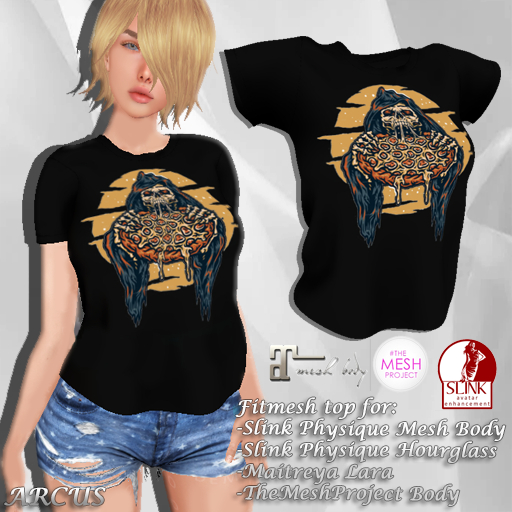 ::Arcus:: Top Pizza Reaper / Maitreya, Slink/H, TMP