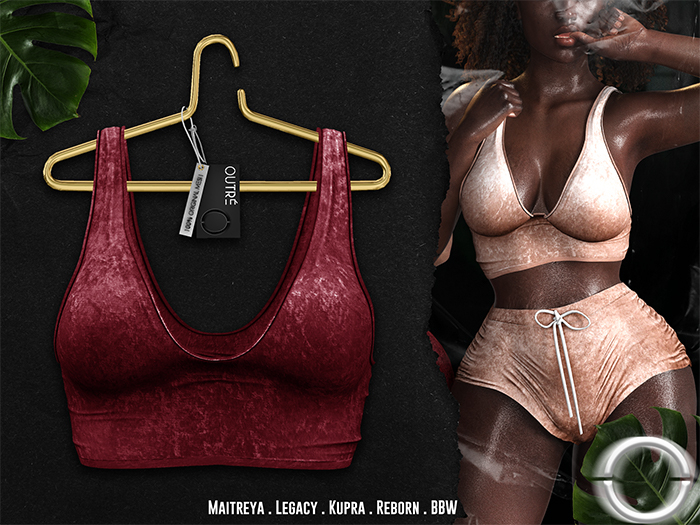 O U T R É  //  Vanna Velour Top : Red
