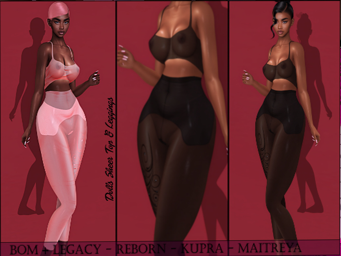 D0LLZ Top/ Legging Sheer Set FATPACK