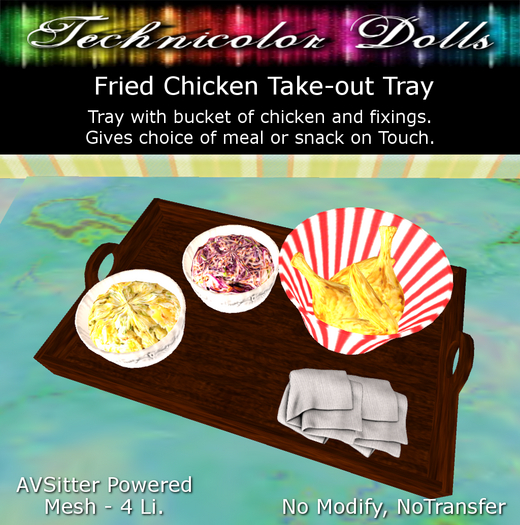 TDolls Mesh - Fried Chicken Take-out Tray HUD (Add!) Cmt