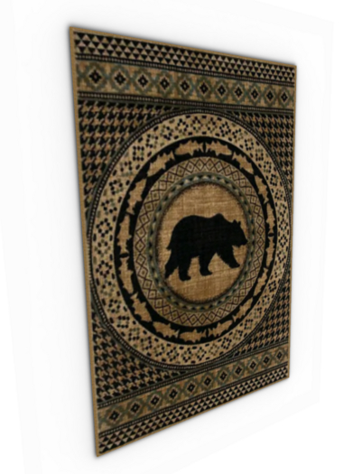 Lodge Rug - Circle Bear