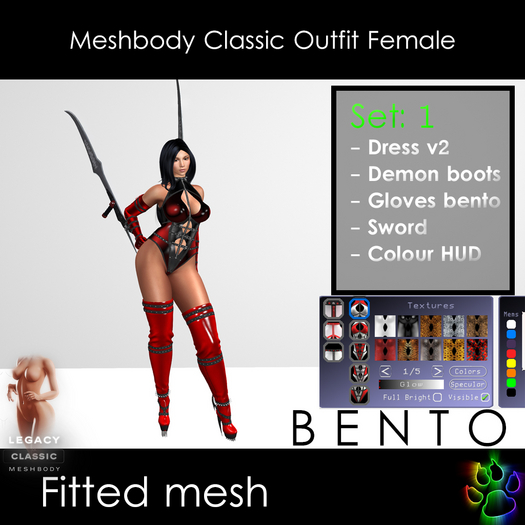 DEMO - Furry Andy - Meshbody Classic Outfit Female (set:1)